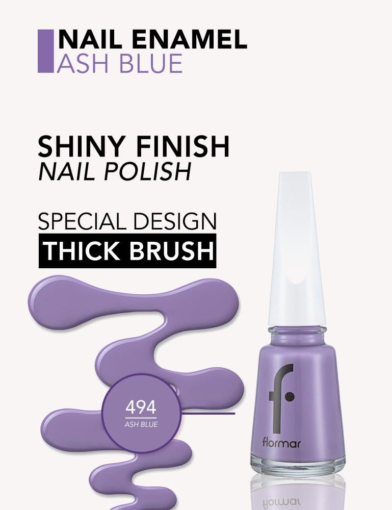 فلورمار طلاء الأظافر 11مل ASH BLUE رقم494