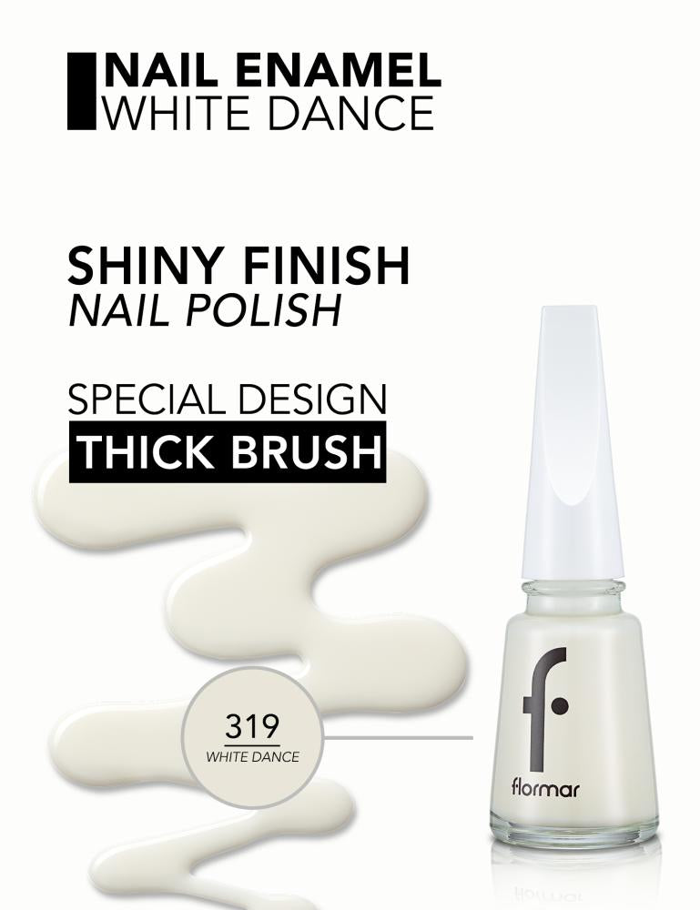 فلورمار طلاء الأظافر 11مل WHITE DANCE رقم319