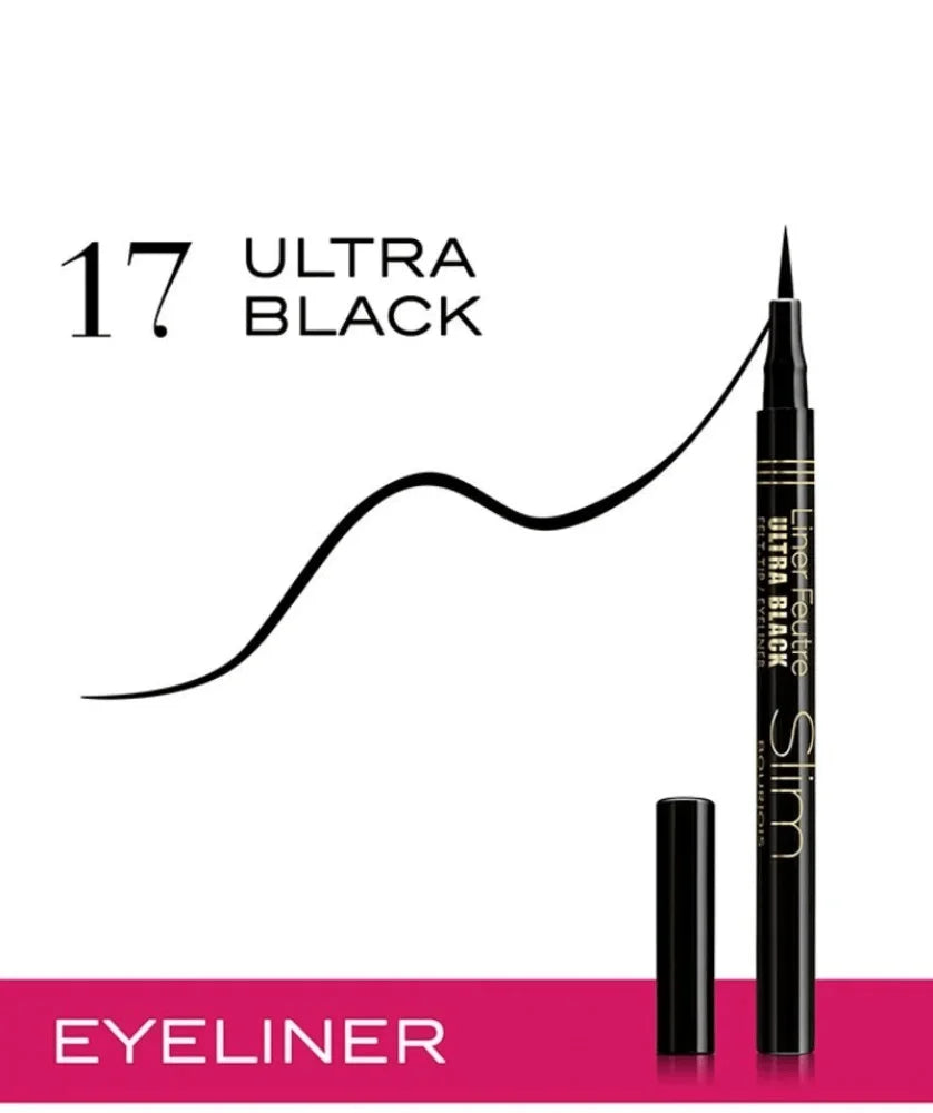 بورجوا LINER FEUTRE SLIM قلم تحديد منطقة العين رقم 17 ULTRA BLACK الترا بلاك