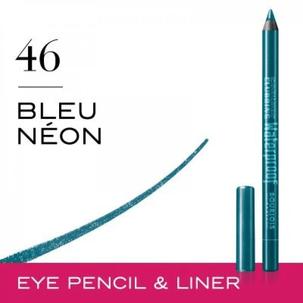 بورجوا CONTOUR CLUBBING كونتور كلابينج قلم تحديد محيط العين مقاوم للماء رقم 46 BLEU NEON بلو نيون