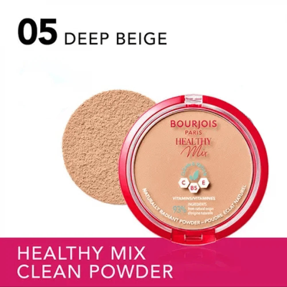 من بورجوا DEEP BEIGE هيلثي ماكس بودرة الوجه رقم 5 دييب بيج 10 جرام