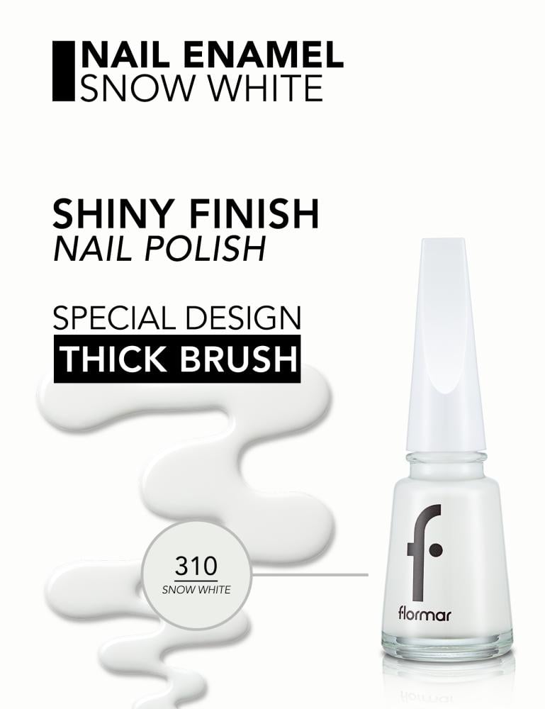 فلورمار طلاء الأظافر 11مل SNOW WHITE رقم310