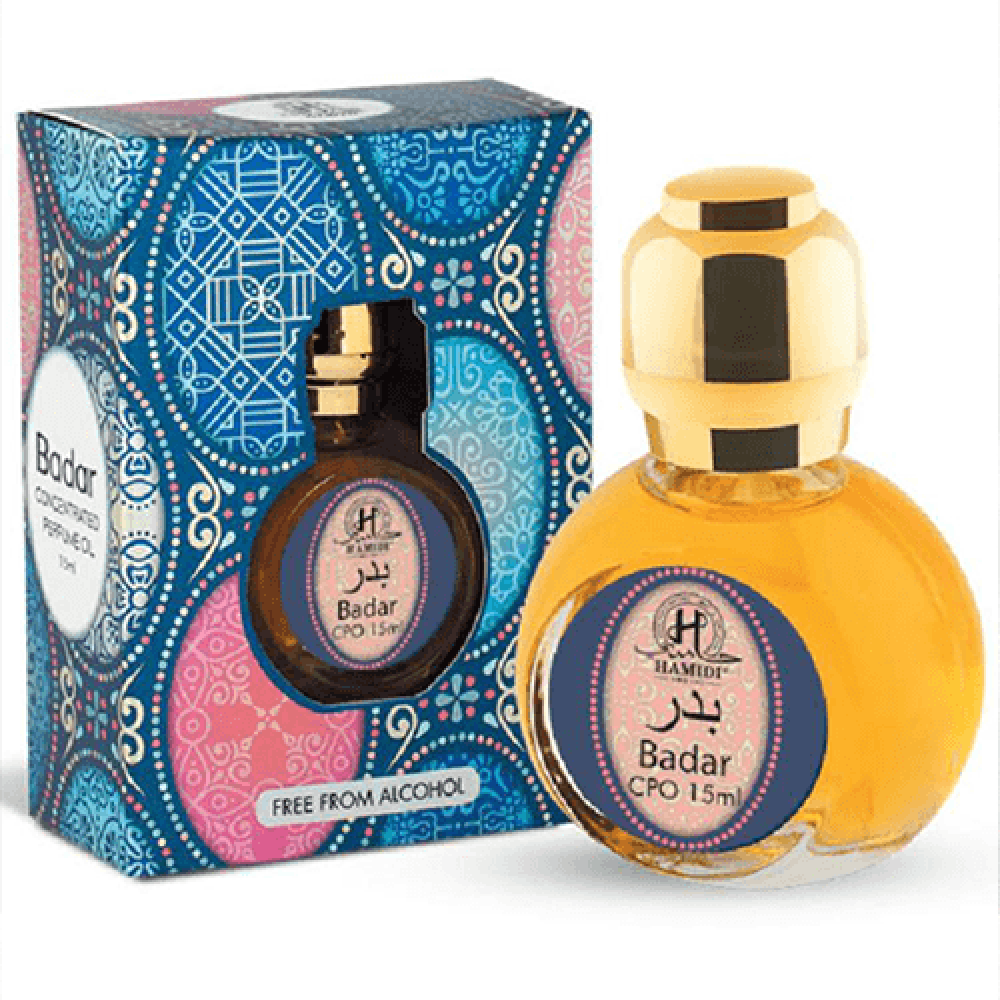 زيت عطري مركز خالي من الكحول بدر من حامدي 15مل