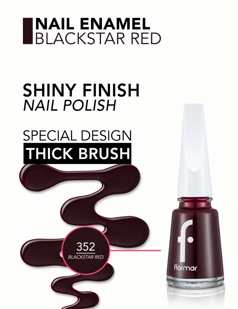 فلورمار طلاء الأظافر 11مل BLACKSTAR RED رقم352