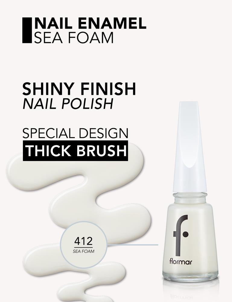 فلورمار طلاء الأظافر 11مل SEA FOAM رقم412