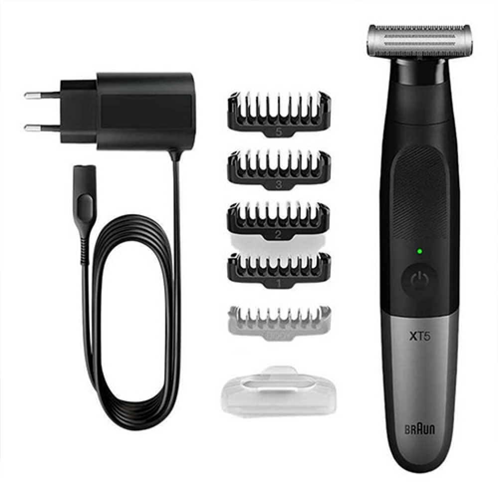 براون ماكينة حلاقة الشعر للوجه و الجسم قابلة لاعادة الشحن SERIES XT 5 4D BLADE مع 5 ملحقات