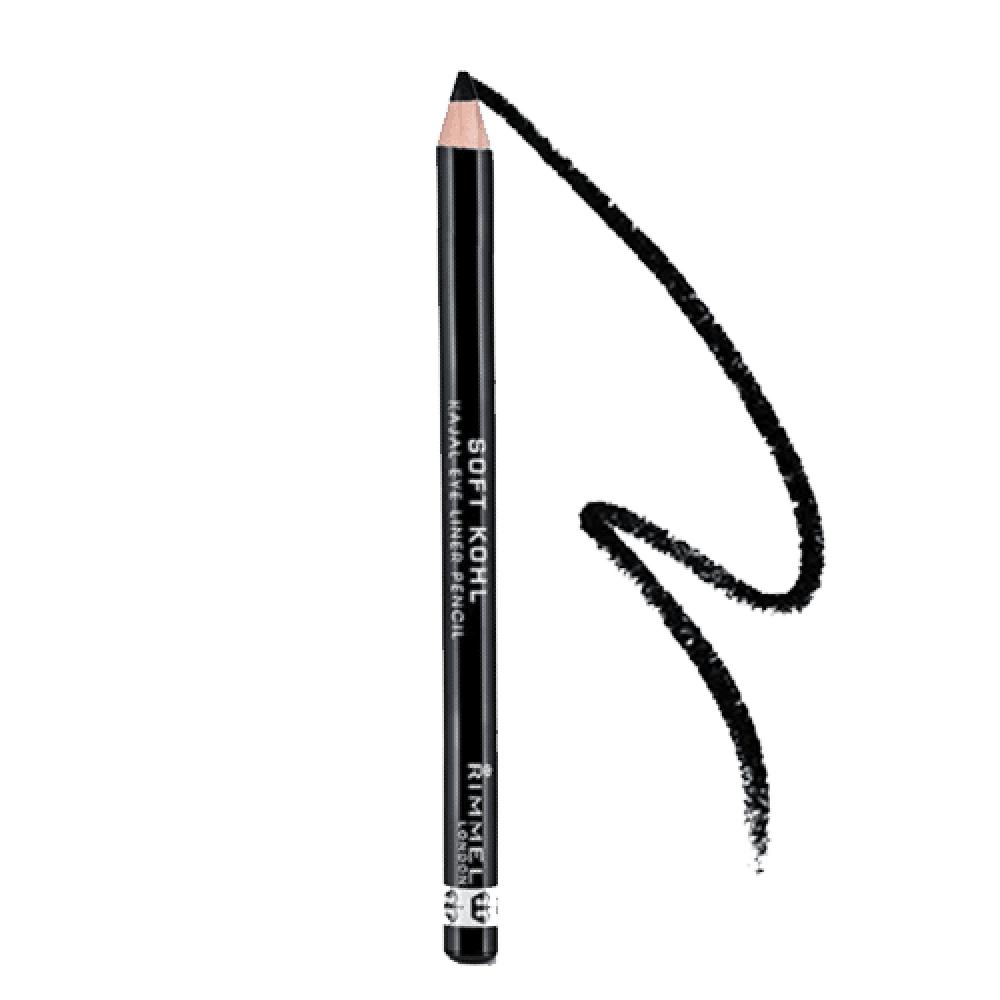 ريميل لندن سوفت كحل SOFT KOHL قام تحديد عيون كاجالKAJAL رقم 061 JET BLACK جيت بلاك