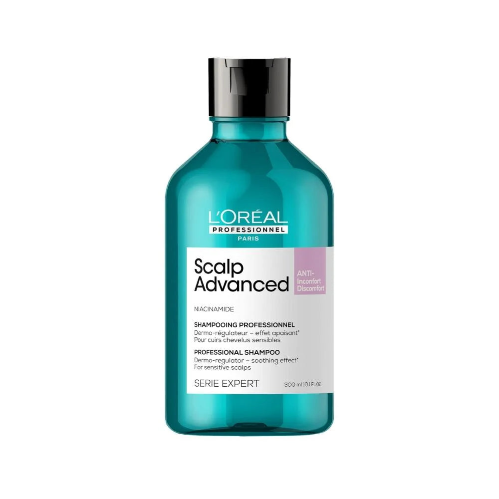 لوريال بروفسيونال سكالب ادفانسد SCALP ADVANCED  NIACINAMIDE شامبو منظم للافرازات الدهنية و مهدئ لفروة الرأس الحساسة 300مل