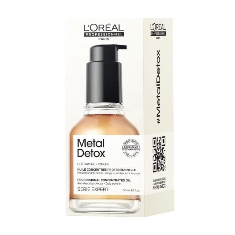 لوريال بروفسيونال ميتال ديتوكس METAL DETOX زيت علاج تكسر الشعر بعد استخدام الصبغات 50مل