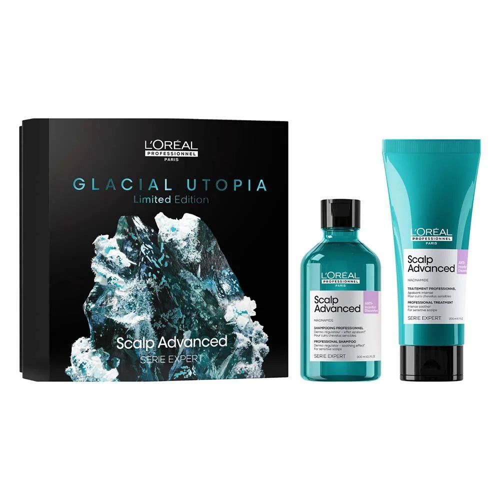 لوريال بروفسيونال سكالب ادفانسد SCALP ADVANCED  NIACINAMIDE مجموعة العناية بفروة الرأس الدهنية الحساسة شامبو وبلسم