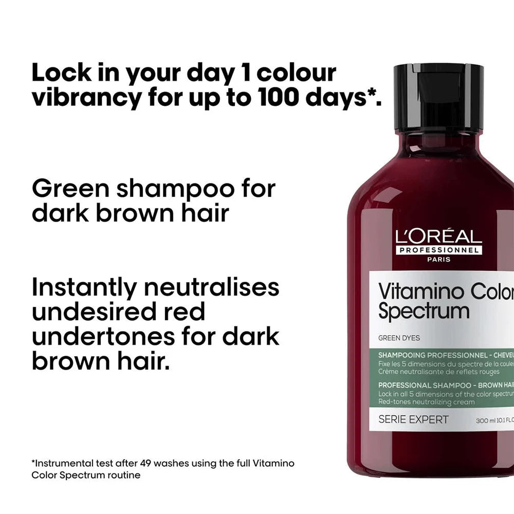 لوريال بروفسيونال فيتامينو كولور سبكتروم VITAMINO COLOR SPECTRUM شامبو الشعر أخضر 300مل