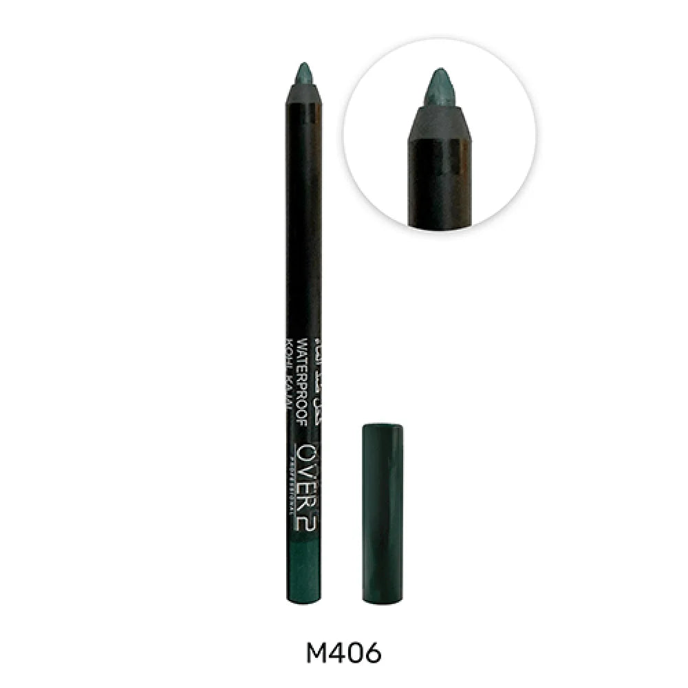 ميك اوفر 22 كحل كاجال اخضر غامق مقاوم الماء M406