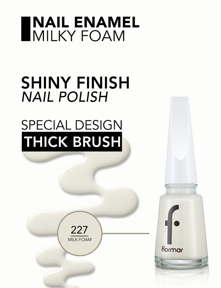 فلورمار طلاء الأظافر 11مل MILK FOAM رقم227