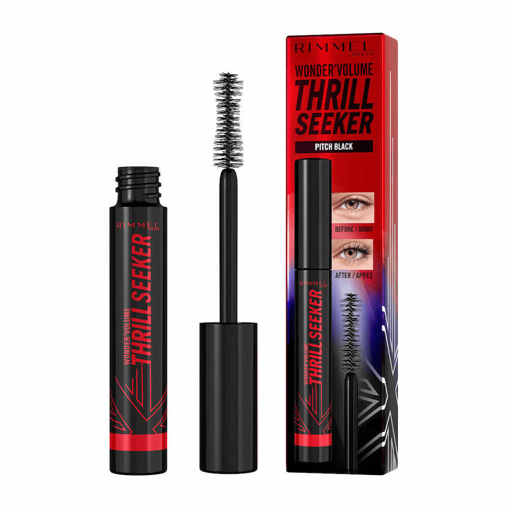 ريميل لندن وندرز فوليوم WONDERS VOLUME THRILL SEEKER ماسكارا تكثيف الرموش PITCH BLACK بيتش بلاك 8مل