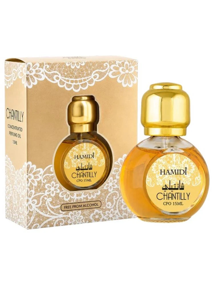 زيت عطري مركز خالي من الكحول شانتيلي من حامدي 15مل