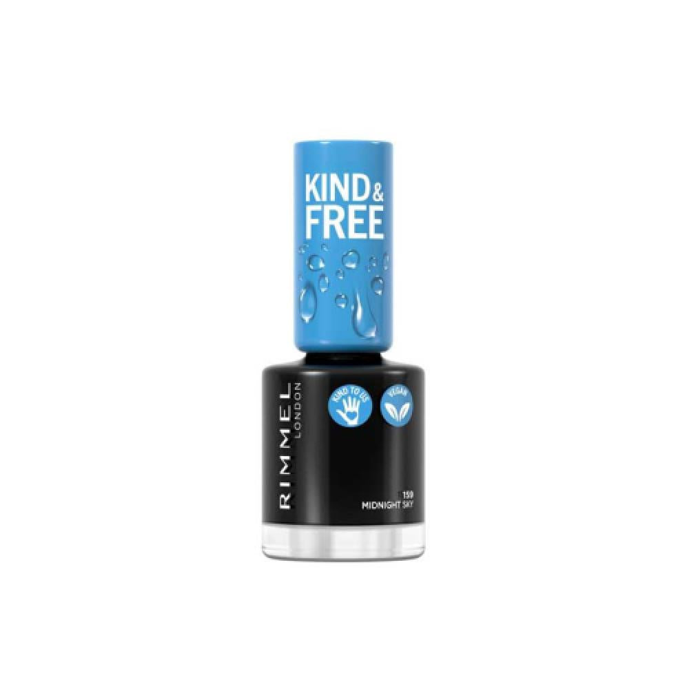 ريميل لندن طلاء أظافر كايند اند فري KIND & FREE رقم 159 MIDNIGHT SKY ميدنايت سكاي 8مل