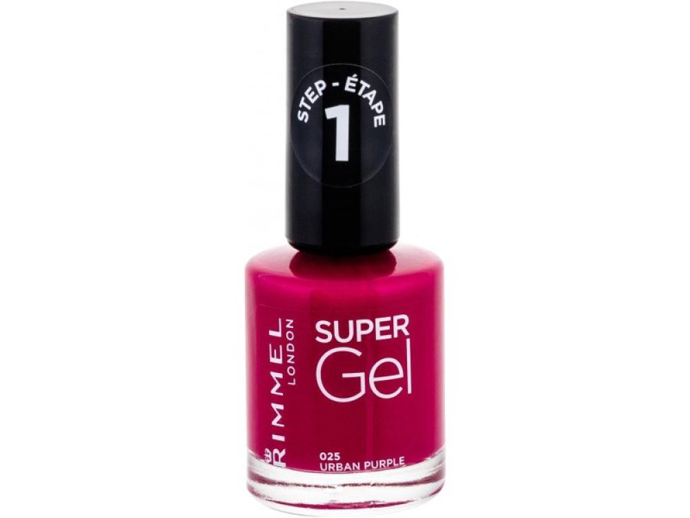 ريميل لندن طلاء أظافر سوبر جيل رقم 025 URBAN PURPLE اوربان بربيل 12 مل