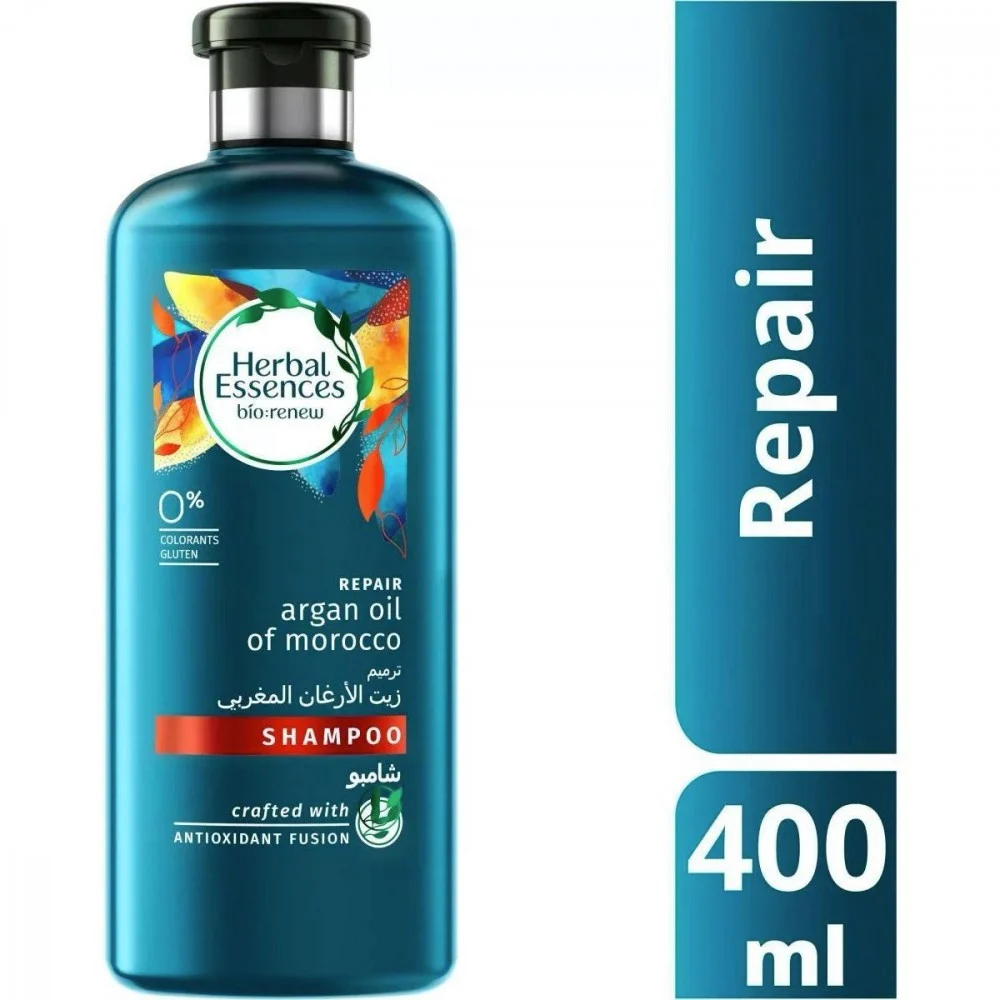 هيربل اسنسز بيو رنيو شامبو400 مل زيت الأرغان المغربي (ترميم)