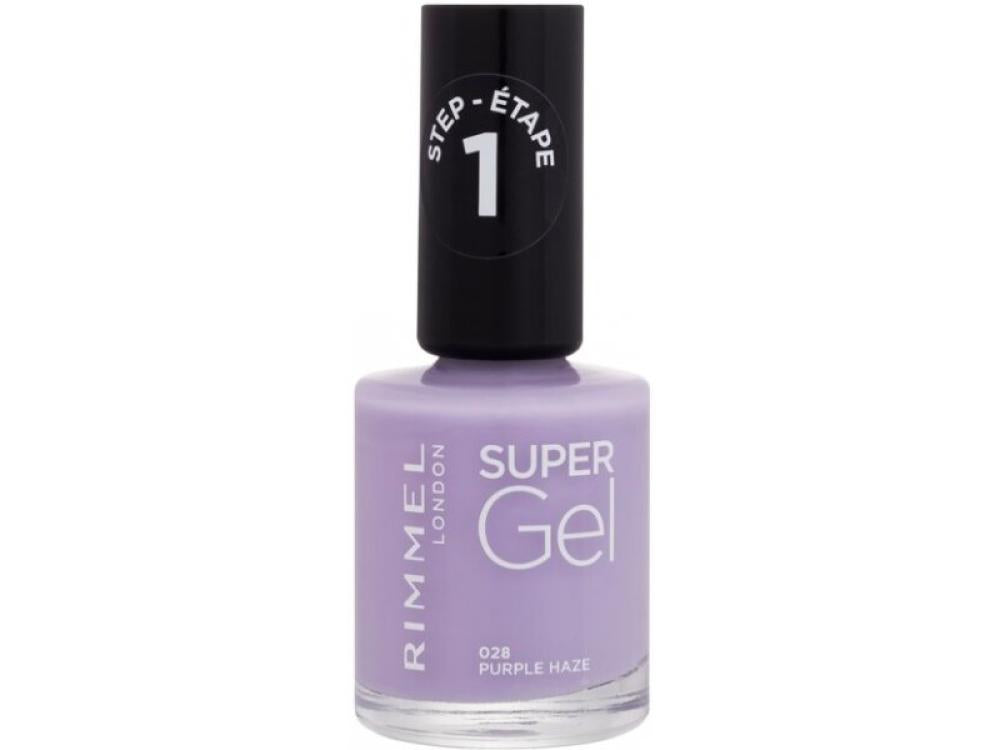 صورة ريميل لندن طلاء أظافر سوبر جيل رقم 028 PURPLE HAZE بيربيل هيز 12 مل
