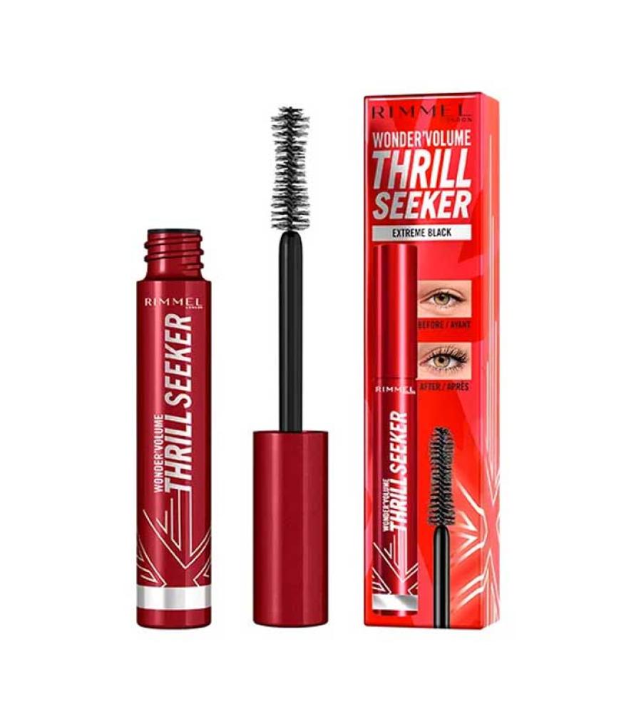 ريميل لندن وندرز فوليوم WONDERS VOLUME THRILL SEEKER ماسكارا تكثيف الرموش EXTREME BLACK اكستريم بلاك 8مل