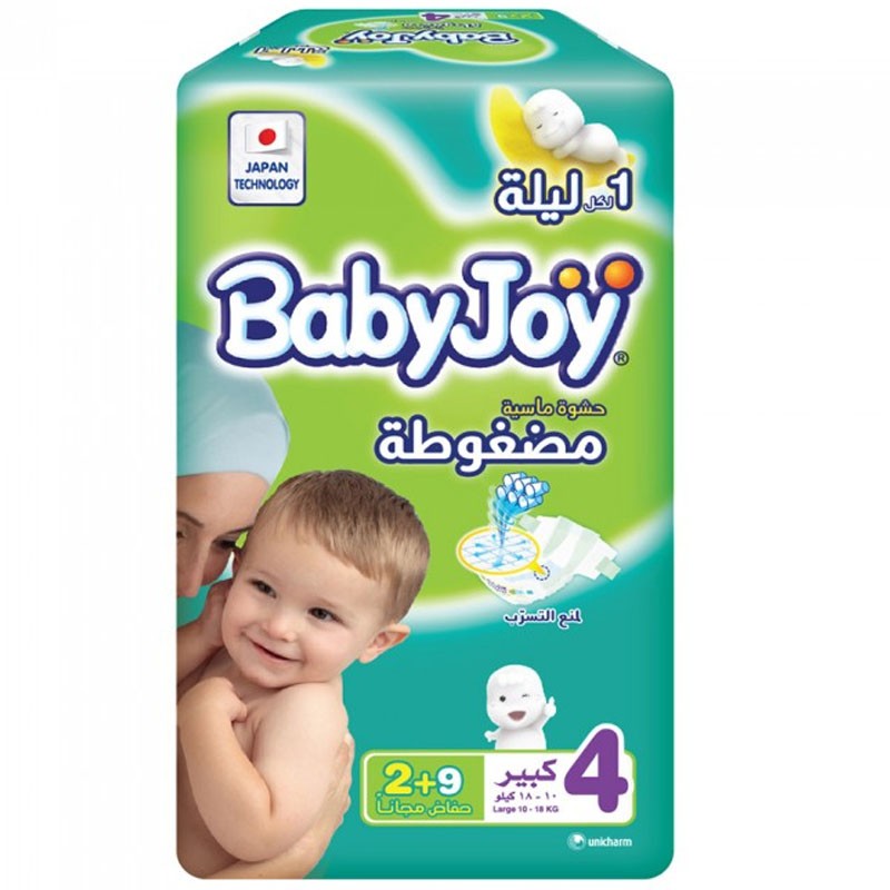 بيبي جوي حفاضات أطفال كبير رقم 4 11 قطعة